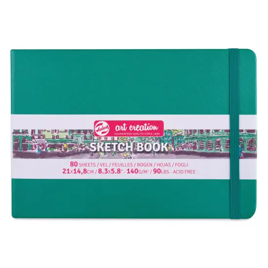 Royal Talens Art Creations Sketchbook - 5.8" x 8.3", Forest Green {1}