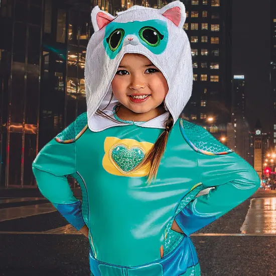 Toddler Classic SuperKitties Bitsy Hooded Jumpsuit Costume {2}