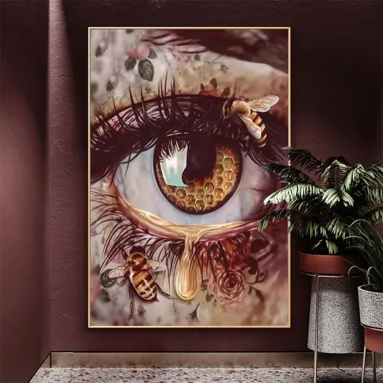 DIY 5D Round Full Drill Art Eye Diamond Art {2}