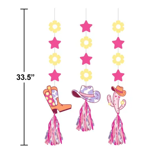 Boots and Bows Hanging Cutouts w/ Tassels (3/Pkg) {2}