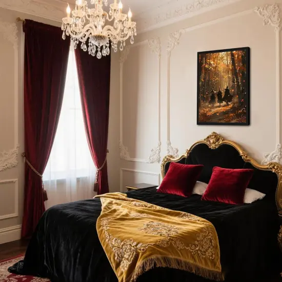 Framed Halloween Witch Canvas {4}