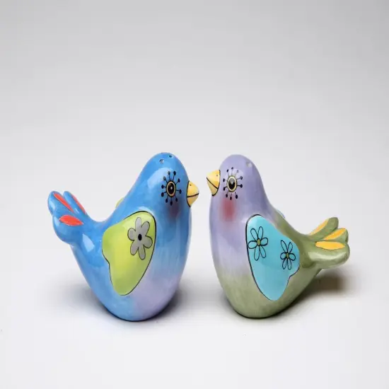 Ceramic Bird Nest Salt and Pepper Shakers and Tealight Candle Holders, Home Décor, Gift for Her, Gift for Mom, Kitchen Décor {3}