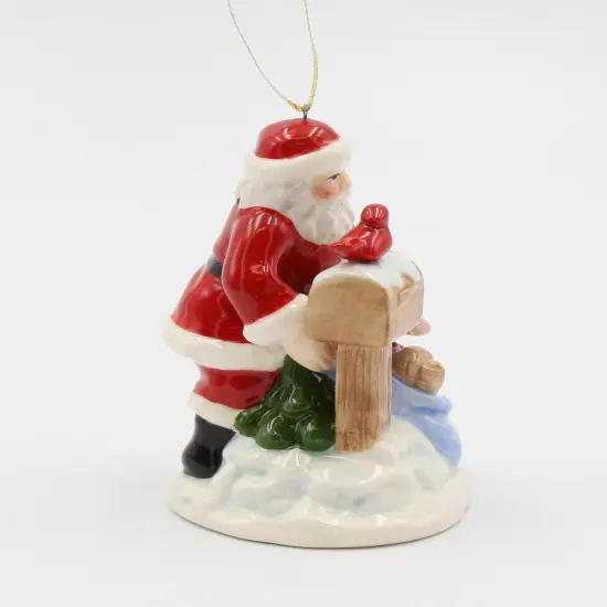 Ceramic Christmas Santa With Mail Box Ornament, Home D&eacute;cor, Gift for Her, Gift for Mom, Kitchen D&eacute;cor, Christmas D&eacute;cor {5}