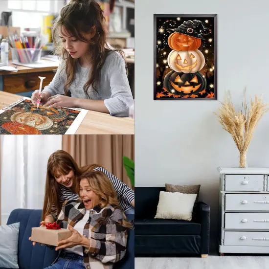 12x16in - Pumpkin Diamond Painting Kits for Adults {8}