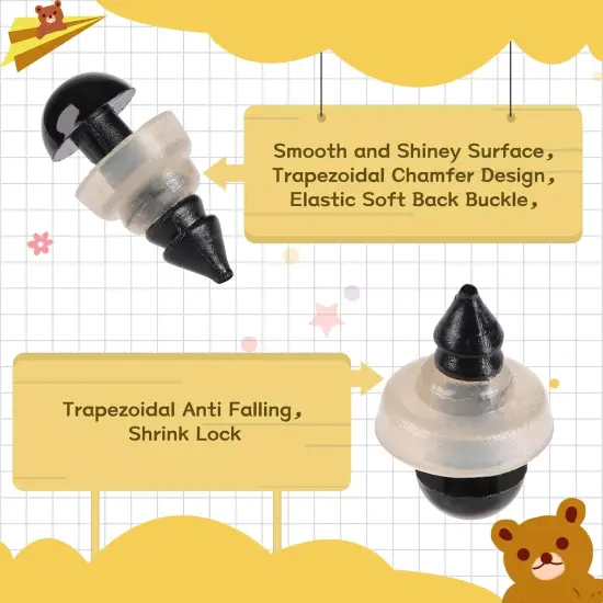 600 Pieces 6MM Safety Eyes with Washers {3}