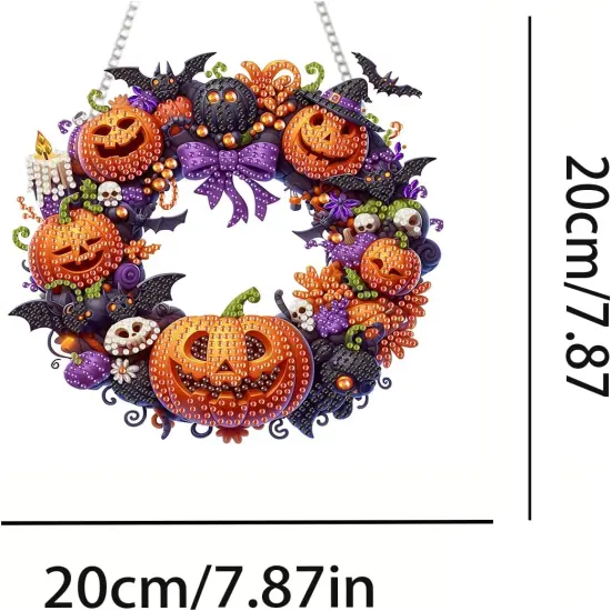 Diamond Art Painting Hanging Kit for Adult(Halloween Pumpkin) {2}