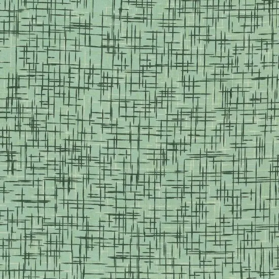 Mook Fabrics Linen Look Cotton Fabric [108 in. Wide] - By The Yard Hedge Green {1}