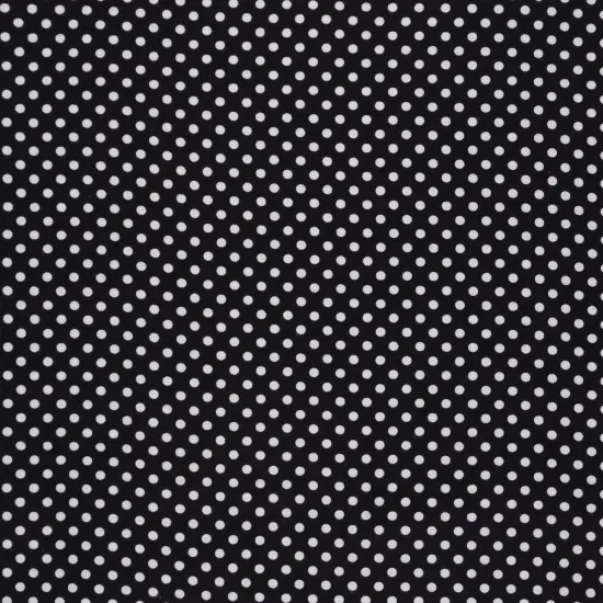 Mook Fabrics Polka Dot Flannel Fabric [43 in. Wide] - By The Yard Black/White {1}
