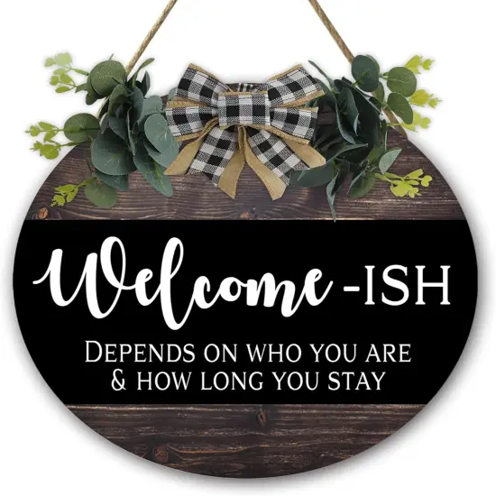 Welcome Sign for Front Door, Front Door Decor {1}