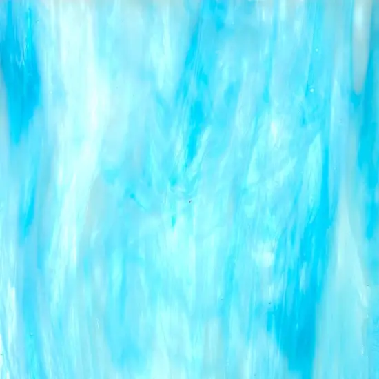 Wissmach Stained Glass Sheet: Sky Blue White Opal {2}