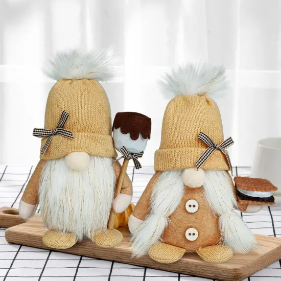 S'More Gnome Decorations - Fall Tabletop decor {3}