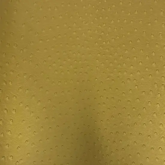 1 Yard Faux Leather Vinyl Fabric Ostrich Texture Upholstery Handbags Wallets 54" Width Gold {1}