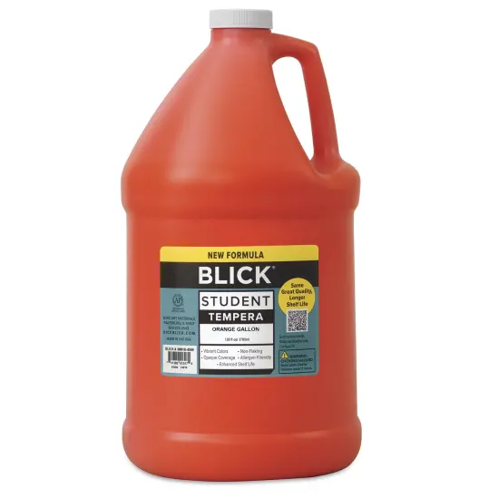Blick Student Tempera Paint - Orange, 128 oz bottle {2}