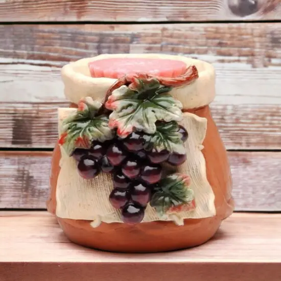 Ceramic Grape Tart Burner, Home D&eacute;cor, Gift for Her, Gift for Mom, Kitchen D&eacute;cor, Bathroom Decor, Vineyard Decor {2}