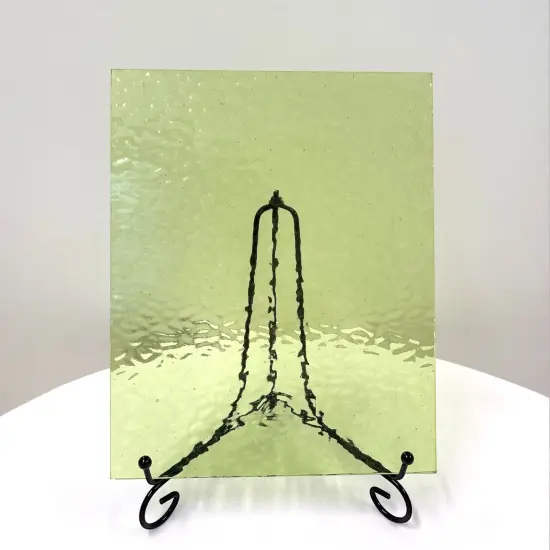 Wissmach PISTACHIO English Muffle Stained Glass Sheet &ndash; Vintage Ripple Textured Art Glass for Mosaics, Panels, Lamps & DIY Crafts | Hand-selected by The Little Flowers {4}