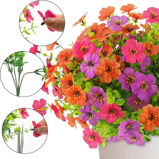 6PCS Artificial Mums Flowers {2}