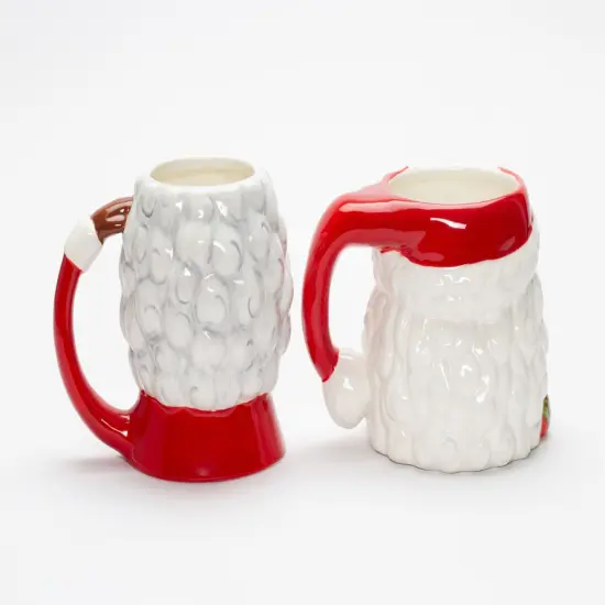 Ceramic African American Santa Claus and Mrs. Claus Mug Pair, Home D&eacute;cor, Gift for Her, Gift for Mom, Kitchen D&eacute;cor, Christmas D&eacute;cor {4}