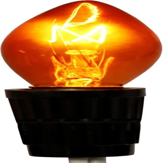 Transparent Orange C7 Light Bulbs {3}