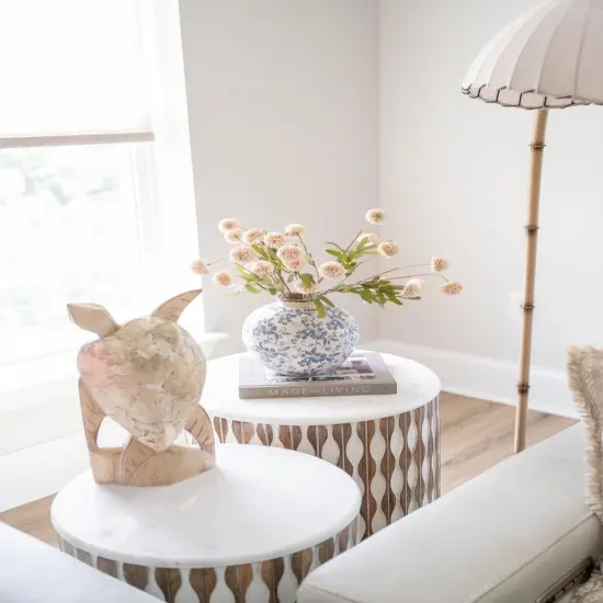 5pcs Realistic Artificial Dandelion and Chrysanthemum Stems &ndash; Faux Flowers Bulk for Boho Wedding Decor & Table Arrangements {4}