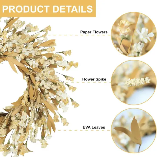 24 Inches Fall Wreaths (Wheat) {2}