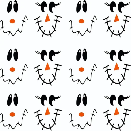 24 Pcs Scarecrow Vinyl Decals Scarecrow Faces DIY Craft Vinyl Art Stickers {1}