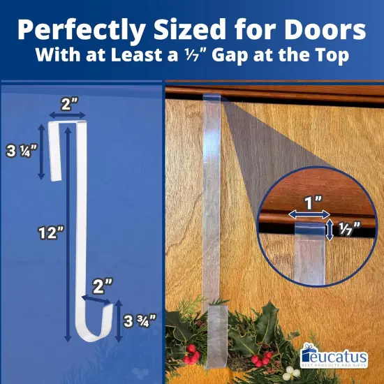 Christmas Wreaths Holder for Hanging Fall Halloween Decorations {2}