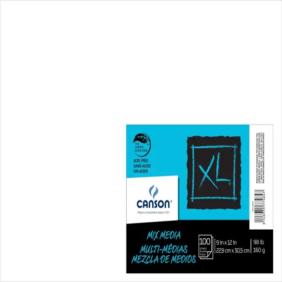 Canson XL Mixed Media Sheet 9"X12"-Single Sheet {1}