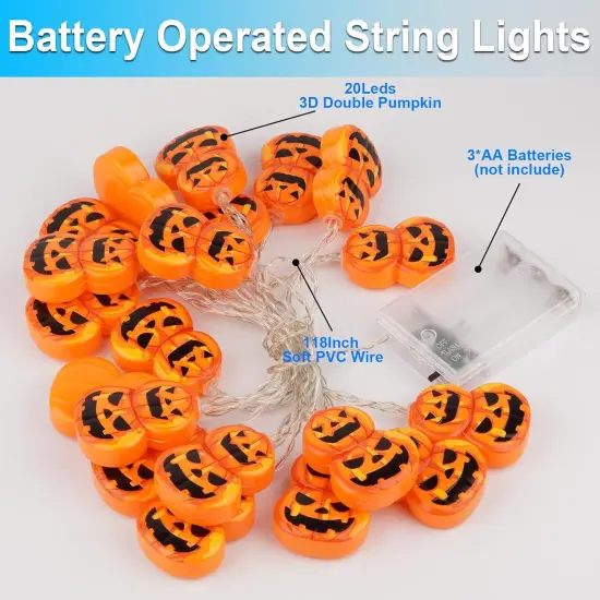 Halloween Pumpkin String Lights {5}