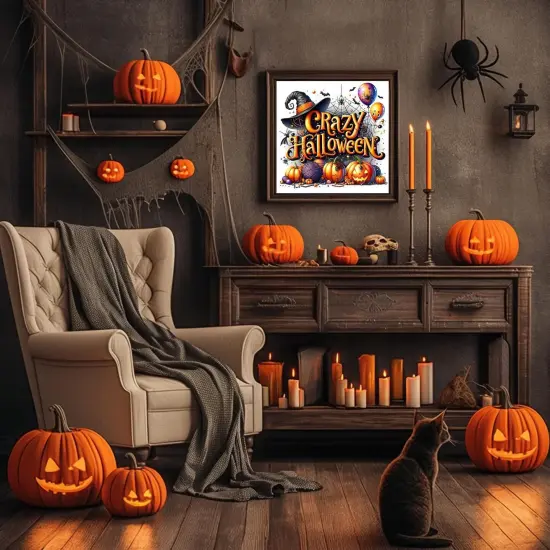 5D Crazy Halloween Diamond Art for Beginners {2}