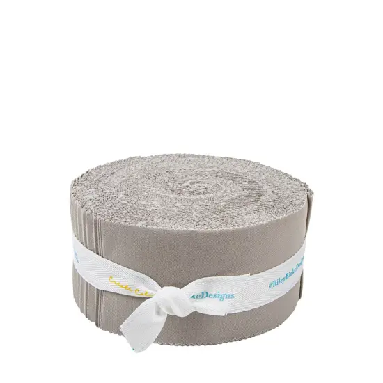 Confetti Cotton 2.5" Strip Roll (Jelly Roll / Rolie Polie) in Cobblestone byfor Riley Blake (RP-120-COBBLESTONE-40) {1}