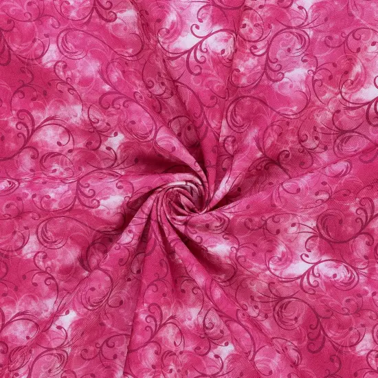 Mook Fabrics Elegance Cotton Fabric [45 in. Wide] - By The Yard Magenta {2}