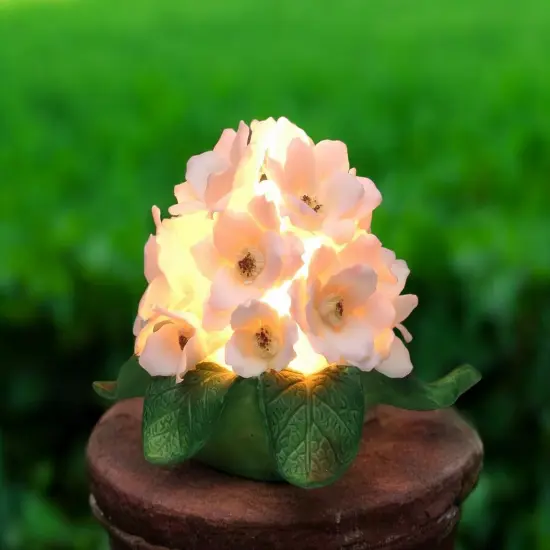 Ceramic Cherry Blossom Flowers Nightlight, Home Decor, Gift for Her, Gift for Mom {2}