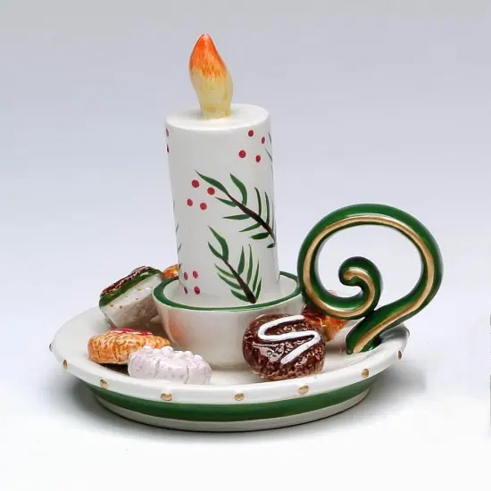 Ceramic Christmas Candle Holder Ornament, Home D&eacute;cor, Gift for Her, Gift for Mom, Kitchen D&eacute;cor, Christmas D&eacute;cor {3}