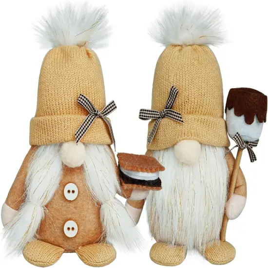 S'More Gnome Decorations - Fall Tabletop decor {1}