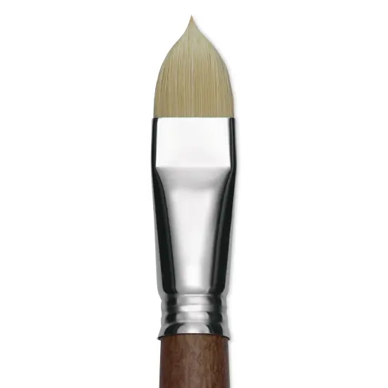Escoda Futura Synthetic Bristle Brush - Series 5410, Short Filbert, Size 20, Long Handle {1}