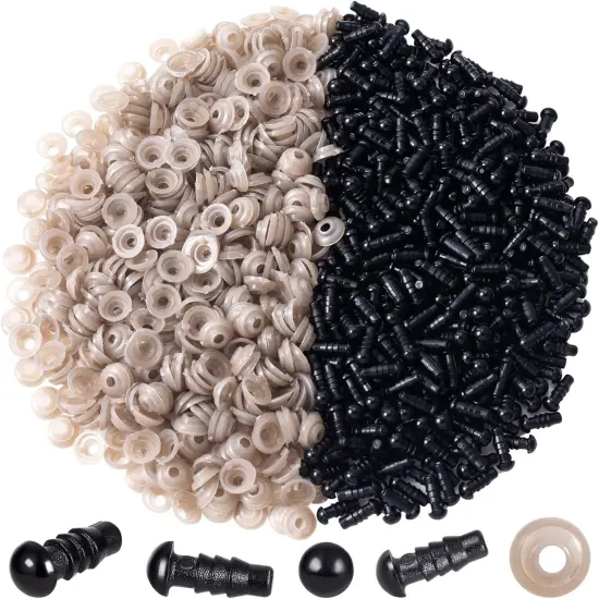 800 Pcs Safety Eyes and Washers (0.19inch/5mm) {1}