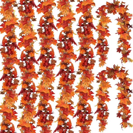 7 Pack Fall Leaf Garland {1}