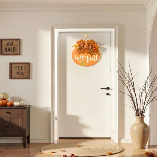 Hello Fall Wreath - 12 Inch {5}