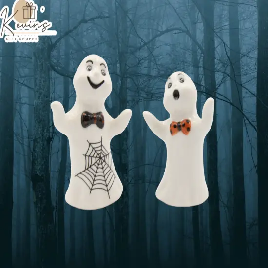 Ceramic Halloween Decor Casper the Ghost Salt And Pepper Shakers, Home D&eacute;cor, Gift for Her, Gift for Mom, Kitchen D&eacute;cor, Fall D&eacute;cor {1}
