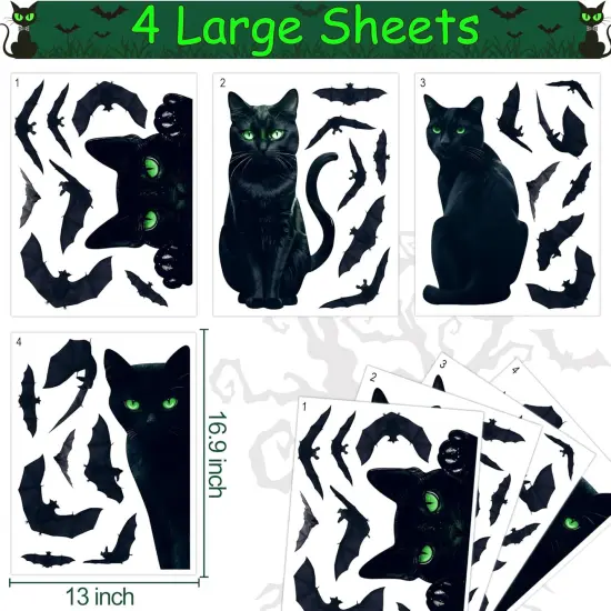 4 Sheet Halloween Window Clings {2}