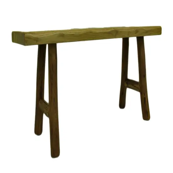 Hand Crafted Rustic Solid Hardwood Jumping Deer Bench 47 in. {3}