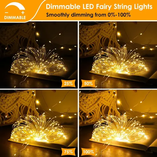 3 Pack 33FT Fairy Lights Battery Operated with Remote and Timer {2}