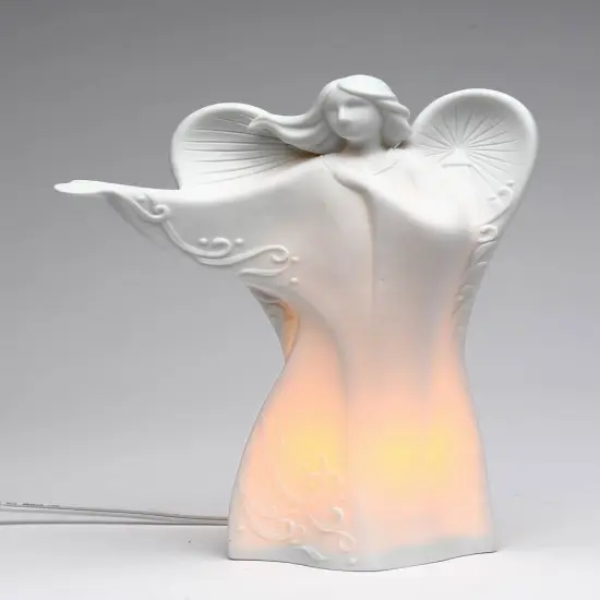 Ceramic Dancing Angel Night Light, Home D&eacute;cor, Religious D&eacute;cor, Religious Gift, Church D&eacute;cor, Baptism Gift {3}