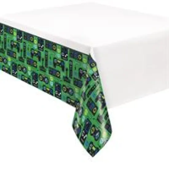 Gamer Birthday Rectangular Plastic Table Cover 54" x 84" {1}