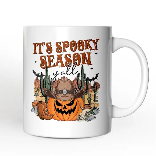It's Spooky Season Y'all Mug, Funny Western Halloween Gift {1}