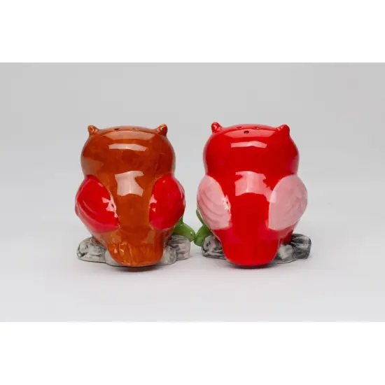 Ceramic Valentine Owl Salt And Pepper Shakers, Home D&eacute;cor, Gift for Her, Gift for Mom, Kitchen D&eacute;cor, Valentine&rsquo;s Day D&eacute;cor, Romantic D&eacute;cor {3}
