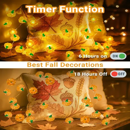 3D Pumpkin Fairy String Lights {2}
