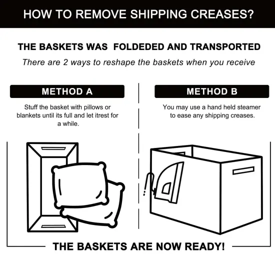 Large Blanket Basket,Storage Basket with Handle, Blanket Basket for Living Room, Rectangle Woven Cotton Rope Basket for Bedroom, Toy Baskets Organizer Bins, 22" x 17" x 12" in, Dark Grey {2}