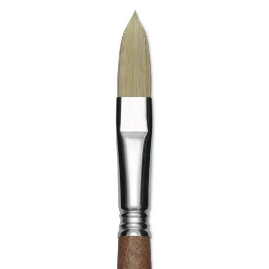 Escoda Futura Synthetic Bristle Brush - Series 5418, Long Filbert, Size 14, Long Handle {1}