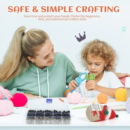 Safety Eye Tool - 230 PCS Crochet Eyes Amigurumi for Crocheting Stuffed Animals {2}